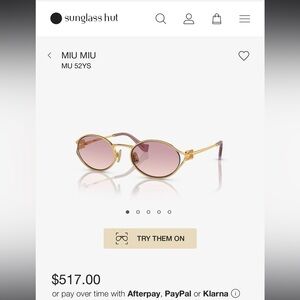 Miu miu sunglasses